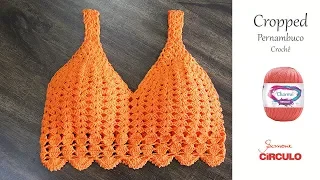 Cropped em Crochê Pernambuco Prof. Simone Eleotério crochet top