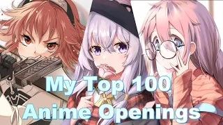 My Top 100 Anime Openings