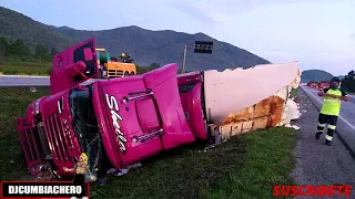 Accidente del troke de la Youtuber Sheila Bellaver