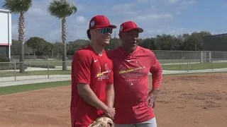 Cardinals top shortstop prospect Masyn Winn meets St. Louis legend Ozzie Smith