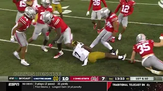 Ohio State Defensive Highlights vs. Notre Dame 2022 (Skycam)