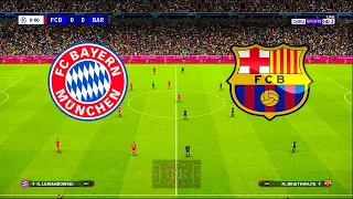 PES 2021 | BAYERN MUNICH vs BARCELONA | Uefa Champions League UCL - eFootball Gameplay PC