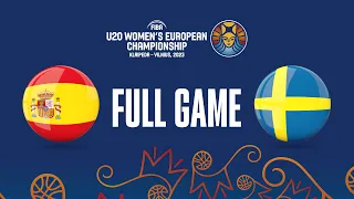 Spain v Sweden | Full Basketball Game | FIBA U20 Women's European Championship 2023