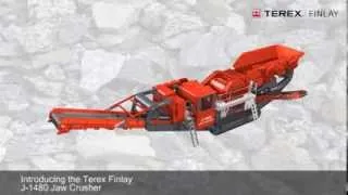 Terex Finlay J 1480 Jaw Crusher (Animation)