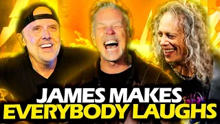 JAMES HETFIELD MAKING EVERYBODY LAUGH #METALLICA