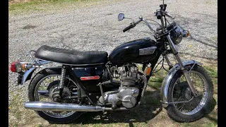 1973 T150V Triumph Trident pick up and cold start
