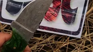 Shahid and sons cutlery "" Handmade Damascus Custom Skinner EDC Hunting Blade Knife.. (S&SC)