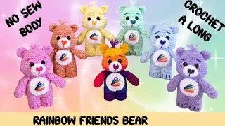 CROCHET BEAR - RAINBOW FRIENDS CARE BEAR