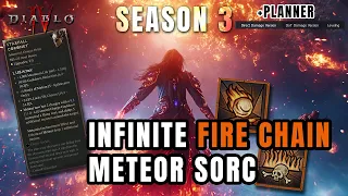 BEST SORC BUILD! FIRE METEOR LEVELING + ENDGAME for Season 3 Diablo 4