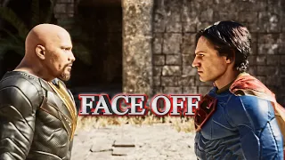 Superman and Black Adam Face-off