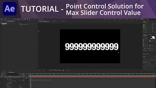 After Effects Tutorial - Point Control Solution for Maximum Slider Control Value Limit