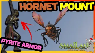 SMALLAND HORNET MOUNT GUIDE! How To Tame A Hornet - Unlock Pyrite Armor And Weapons - Historian NPC