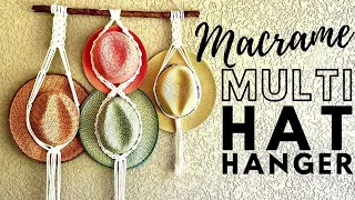 How to Make a Boho Macrame Hat Hanger | Multiple Hat Hanger | Easy Tutorial