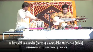 A fast and bright Indian Classical finale by Indrayuddh Majumder (Sarode)