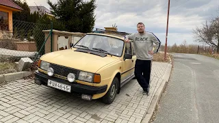 ŠKODA 120 START PO ZIMĚ, VEZU ŽELEZO A UVAŘIL JSEM JI (VLOG 1)