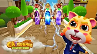 Cat Runner game| Run , jump and collect gold couns 💰 racing game