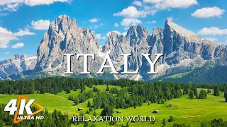 FLYING OVER ITALY 4K UHD - Relaxing Music Along With Beautiful Nature Videos - Amazing Nature