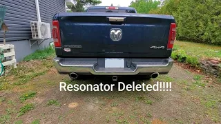 2019 RAM 1500 BigHorn RESONATOR Delete Befor and After