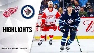 NHL Highlights | Red Wings @ Jets 12/10/19