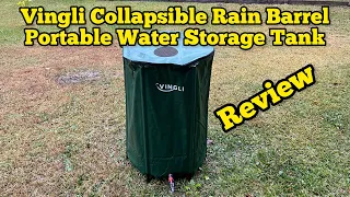 Vingli Collapsible Rain Barrel Portable Water Storage Tank Review!