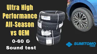 I ordered “Ultra High Performance” tires, but are they faster 0-60?