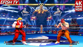 Ken vs Dan Hibiki (Hardest AI) - Street Fighter V