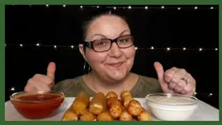 ASMR CHEESE STICKS • TATER TOTS MUKBANG 먹방 Eating Sounds ☆No Talking | Southern Girl Shay