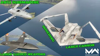 Pan Spatial Spyder Wing VS XQ-58 Valkyrie VS MQ-25 Stingray-X | Drone Comparison | Modern Warships