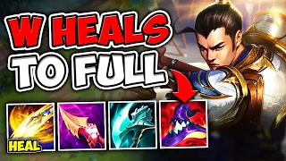 Xin Zhao but I heal 150% of my HP every 3 autos (legit never die)