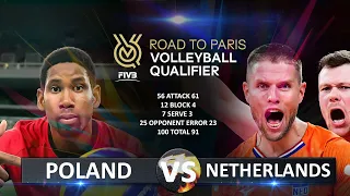Poland vs Netherlands | Volleyball Olympic QT 2023