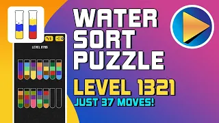 Water Sort Puzzle Level 1321 Walkthrough [37 Moves!]