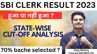 🔥SBI CLERK PRELIMS RESULT 2024 Shocking | State-Wise CutOff | Vijay Mishra