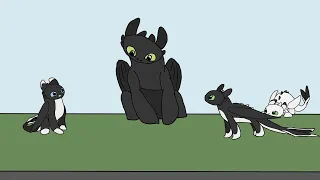 Toothless and the Night Lights | Old 2D Animation