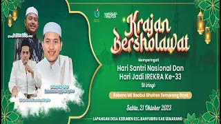 🔴🔵KRAJAN BERSHOLAWAT DALAM RANGKA HARI SANTRI NASIONAL DAN JADI IREKRA Ke-33