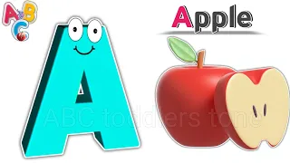 ABC phonics song for toddlers | a for apple | ABC songs | nursery rhymes