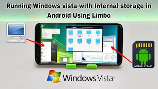 Running Windows vista with Storage Accessable In Limbo PC Emulator Android Phone | Install Software