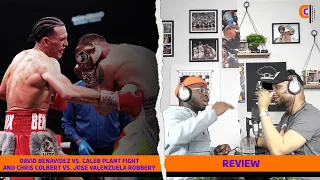 David Benavidez vs. Caleb Plant Fight and Chris Colbert vs. Jose Valenzuela Robbery - POST REACTION