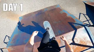 My First Time Skateboarding...