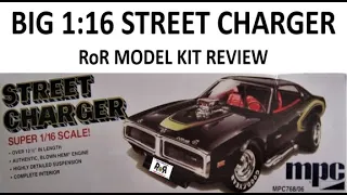 Dodge Street Charger (I) 1:16 Scale MPC 768  -Model Kit Build & Review