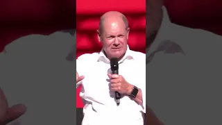 Bundeskanzler Scholz auf Wahlkampf in München - bestechende Argumentation gegen die AfD #short