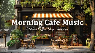 Relaxing Bossa Nova Jazz - Unwind with Outdoor Coffee Shop Ambience🎶