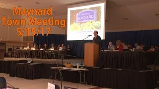 Maynard Town Meeting 5/15/17