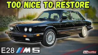 Detailed E28 M5 RESTORATION re-cap & Project Overview