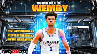 BEST VICTOR WEMBENYAMA BUILD IN NBA2K24!!!!