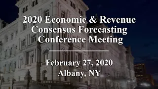 2020 Economic & Revenue Consensus Forecasting Conference Meeting - 02/27/20