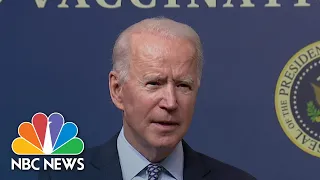 Biden Commemorates 50 Millionth Covid Vaccine Shot | NBC News NOW