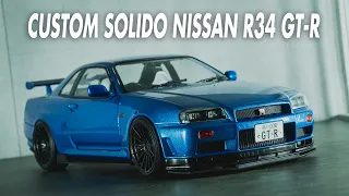 Custom Solido Nissan R34 GT-R Modified