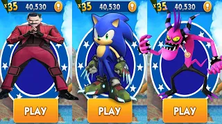 Sonic Dash Boscage Maze Sonic vs Dr. Robotnik vs Dr Zazz Run Gameplay