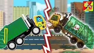 good and bad Garbage Truck cartoon story for kids | Street Vehicles For Kids l Ep 13