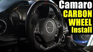 Carbon Fiber Steering Wheel Install // Camaro SS 1LE & ZL1